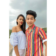 Akash Thapa with his sister
