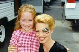 Scarlett Pomers with Jeri Ryan Star Trek Voyager Naomi Wildman character
